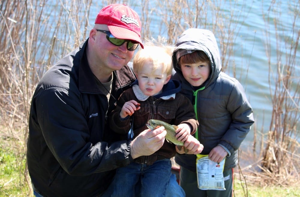 Trout Stocking Family Day is April 8, 2017 at North Prairie Lake in Cedar Falls
