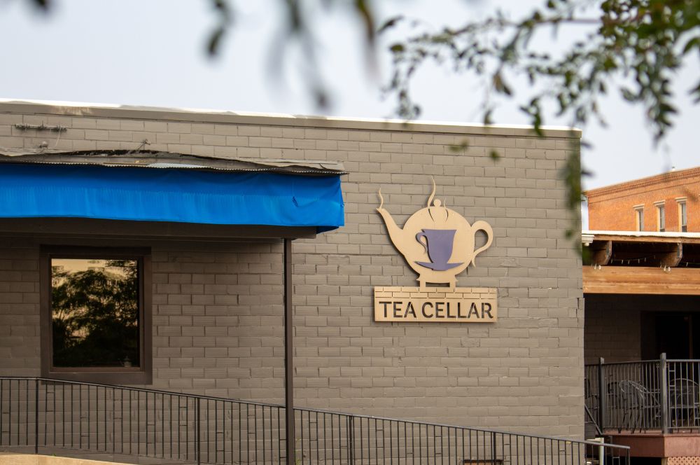 Outside the Tea Cellar