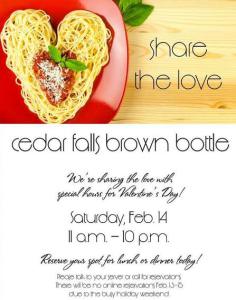 Brown Bottle Valentine special