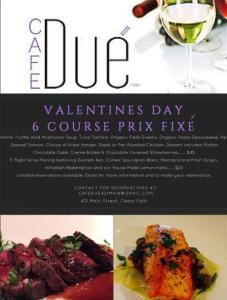 Cafe Due Valentine special