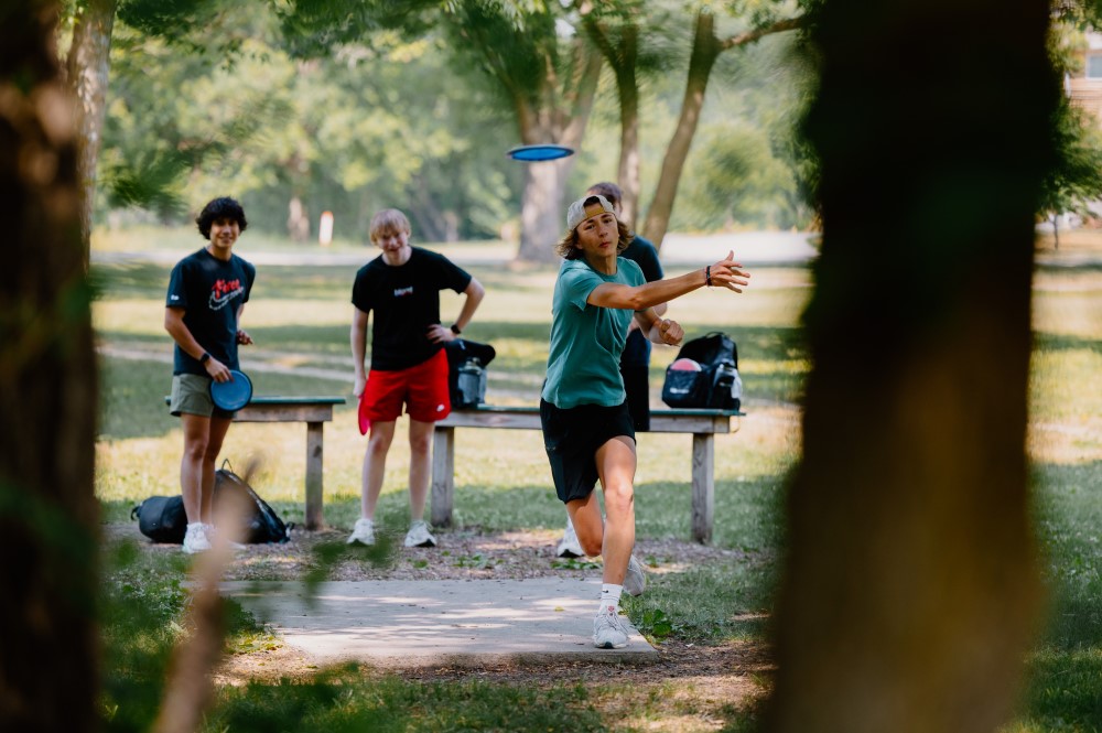 disc golf at big woods driving