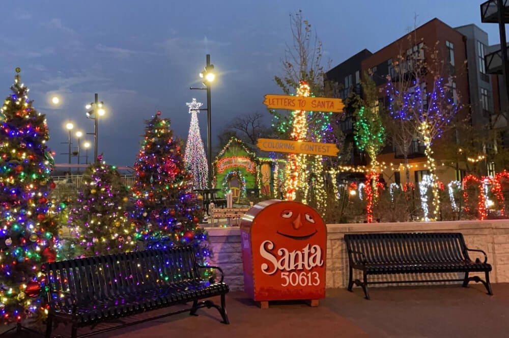 You can find holiday light displays within an hour's drive of Cedar Falls. Pictured is Waverly Lights! 