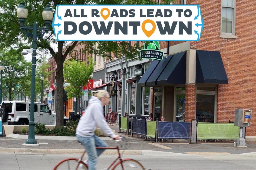 Bicycle in Downtown Cedar Falls