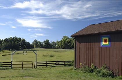 Jack & Carole Wilkinson | Black Hawk County Barn Quilts | Log Cabin | Cedar Falls, Iowa