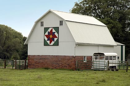 Kenny & Nancy McKenna | Black Hawk County Barn Quilts | Double Windmill | Cedar Falls, Iowa
