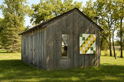 Raymond & Darlene Fitkin | Black Hawk County Barn Quilts | Jacob's Ladder | Cedar Falls, Iowa