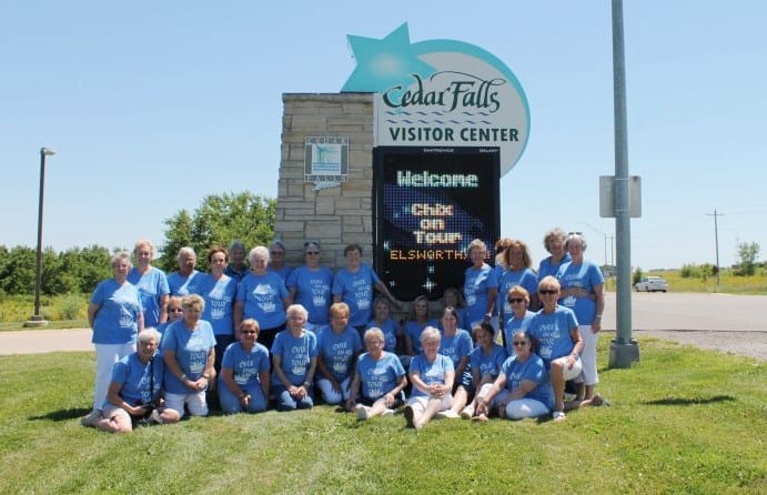 Photo of Chix on Tour! Call the Cedar Falls Tourism Bureau and we can help you with your next group tour to Cedar Falls!