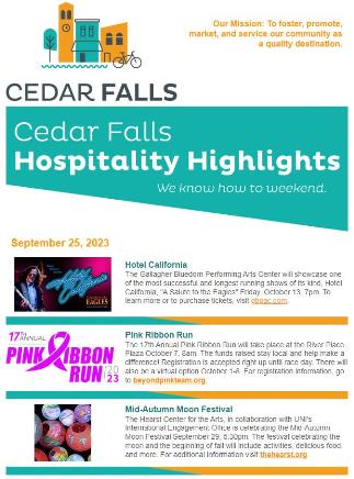 Hospitality Highlights September 25, 2023 | Cedar Falls, Iowa