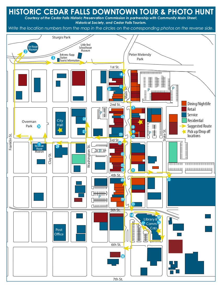 30th Anniversary - Historic Cedar Falls Downtown Tour & Photo Scavenger Hunt 