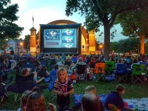 Enjoy Movies Under the Moon on select Fridays throughout the summer in Cedar Falls