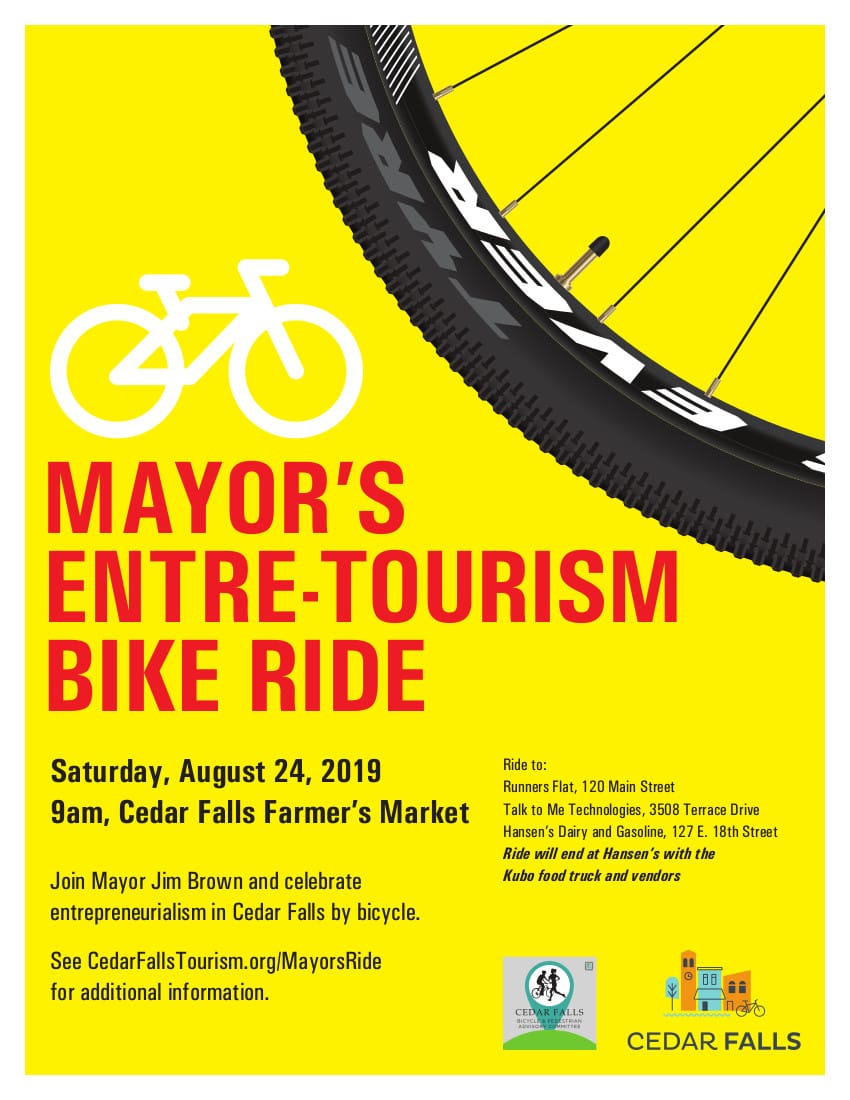 Mayor's Entre-Tourism Bike Ride | Saturday, August 24, 2019