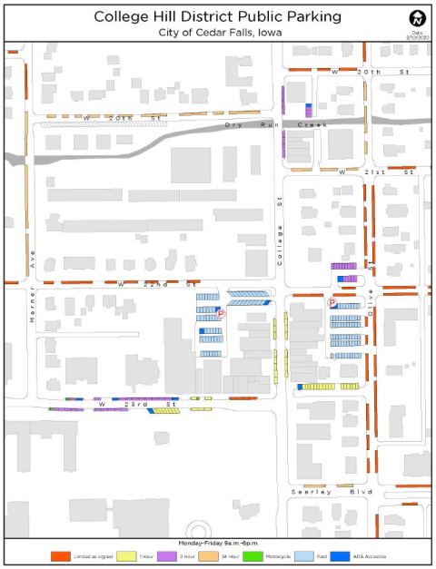 College Hill Parking Map 