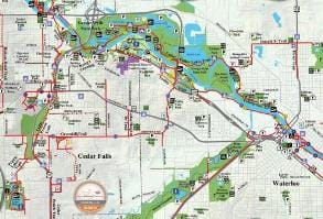 Paved Trail Map | Cedar Valley Trails | Cedar Falls, Iowa