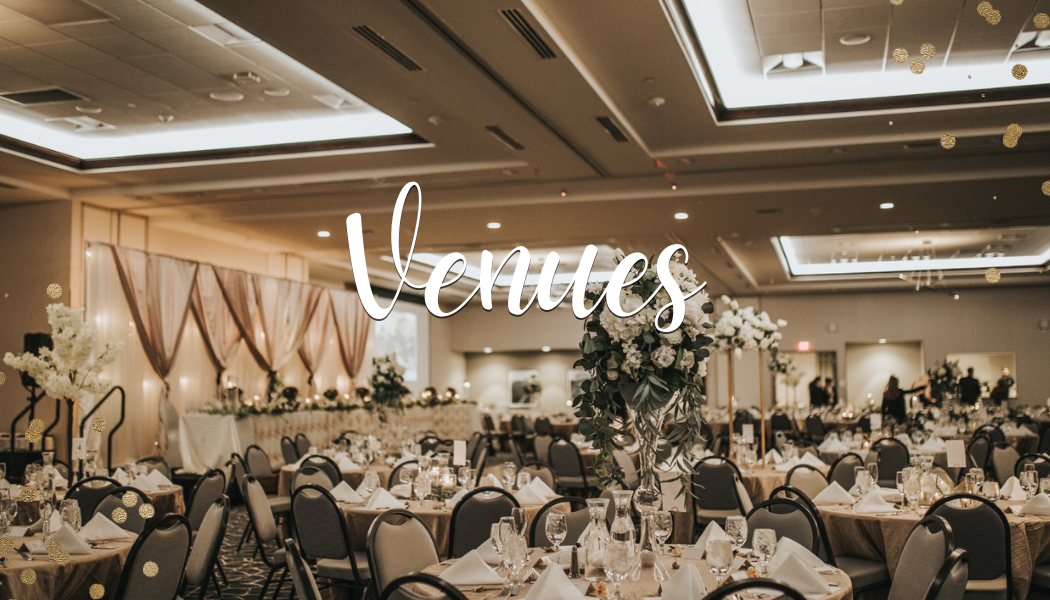 venue set for a wedding reception