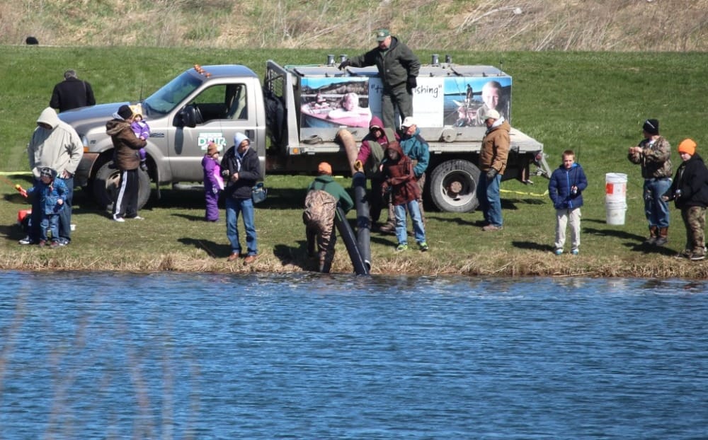 Trout Stocking Family Day is April 8, 2017 at North Prairie Lake in Cedar Falls