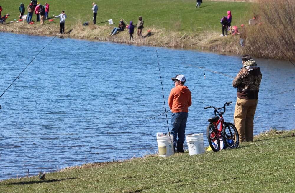 Trout Stocking Family Day is April 8, 2017 at North Prairie Lake in Cedar Falls