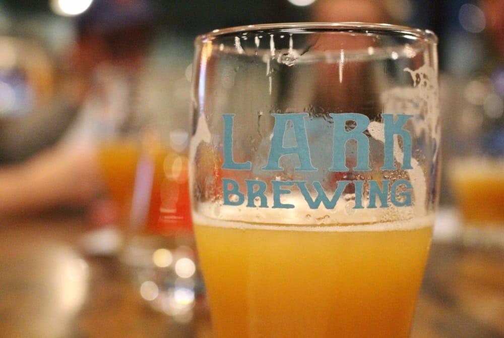 Lark Brewing in Waterloo, located below Beck's Taproom Grill.