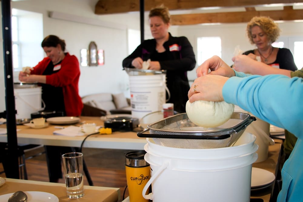 Cheesemaking at Three Pines Farm in Cedar Falls