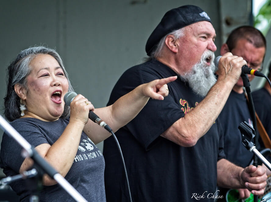 Deja Blue performing during 2021 Checker's Stone Soul Picnic. Photo credit Rick Chase.