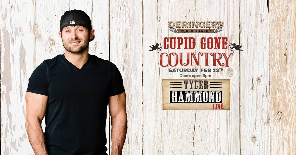 Tyler Hammond at Deringer's Feb 13 | Valentine's Day 2016 blog post | downtown Cedar Falls, Iowa