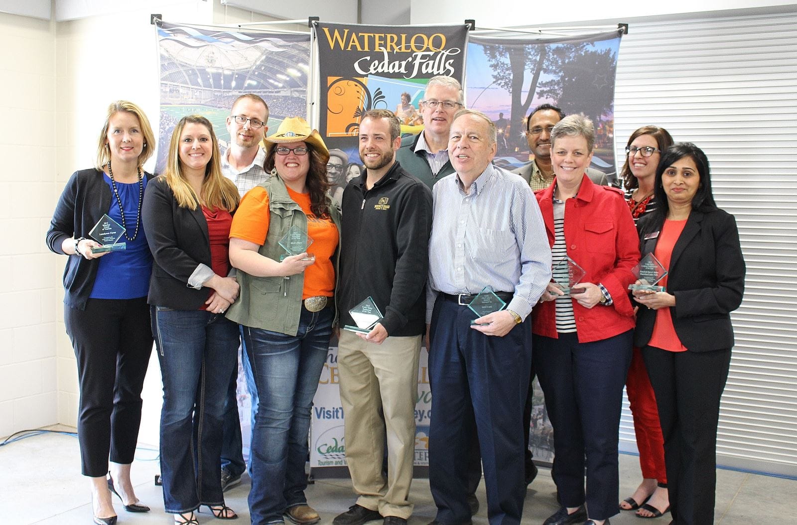 Cedar Valley Tourism Award recipients, May 4, 2016