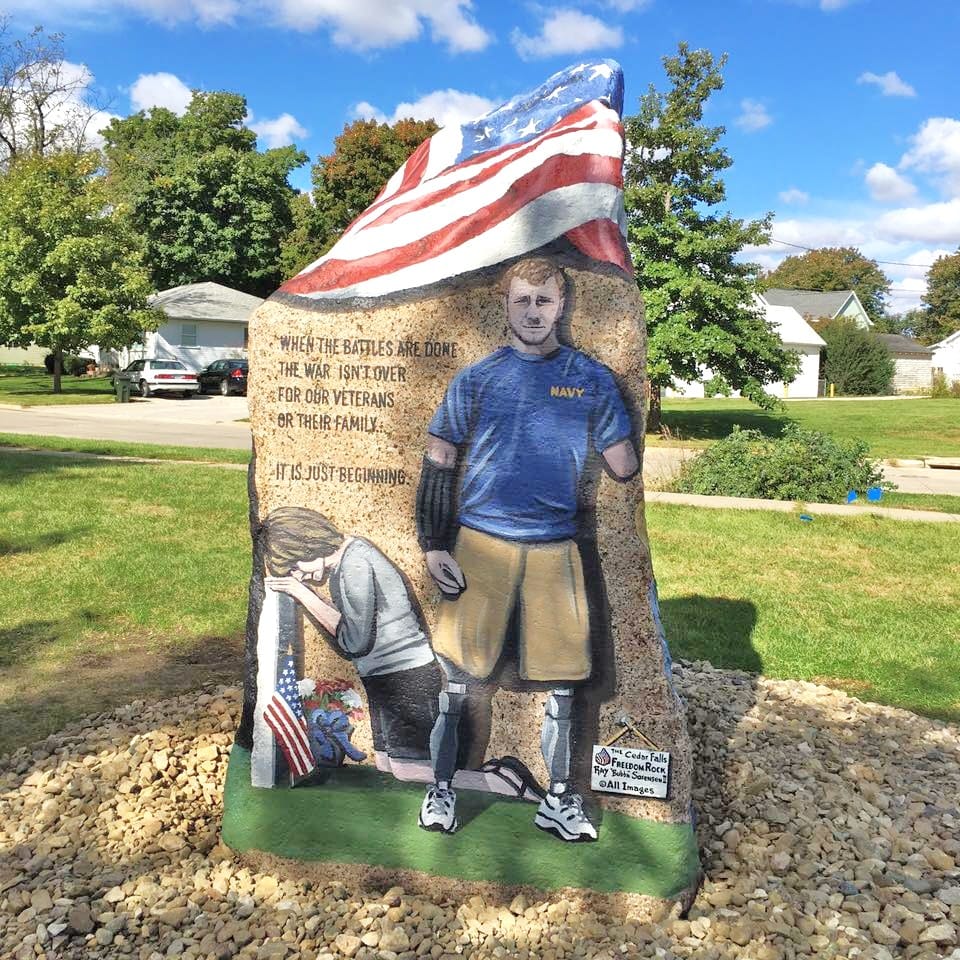 Freedom Rock, Veteran's Memorial Park | Cedar Falls, Iowa