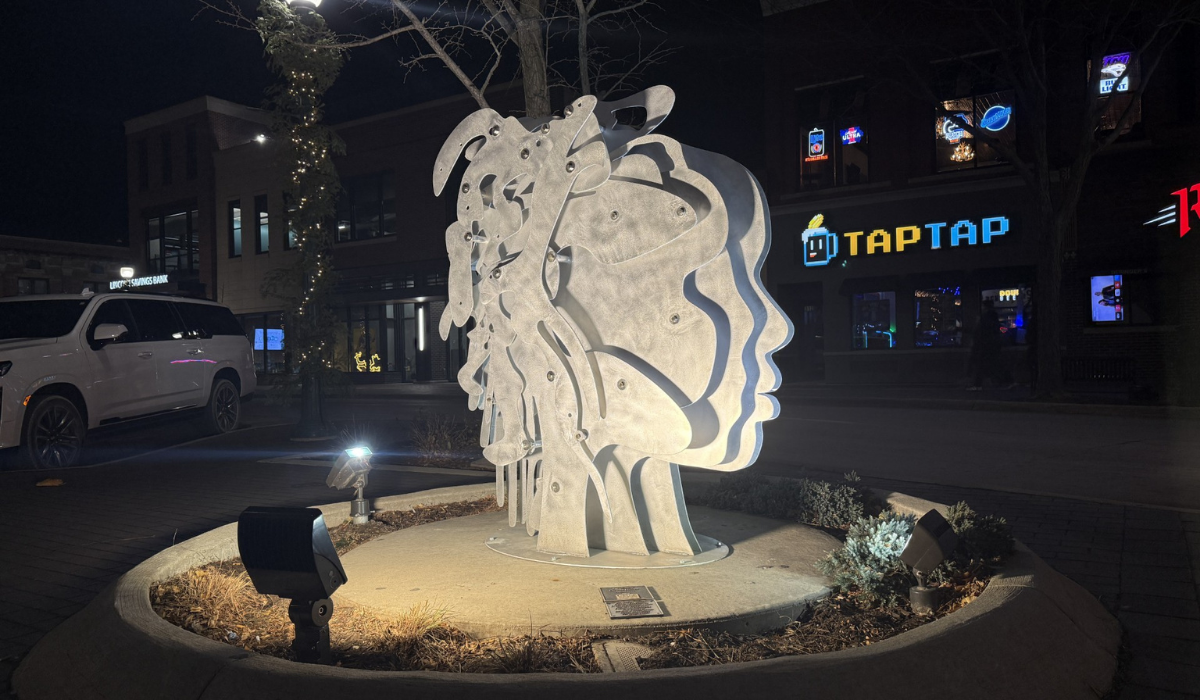 Public Art Sculpture Cardiac Colleen 2025, Sarah Byrd