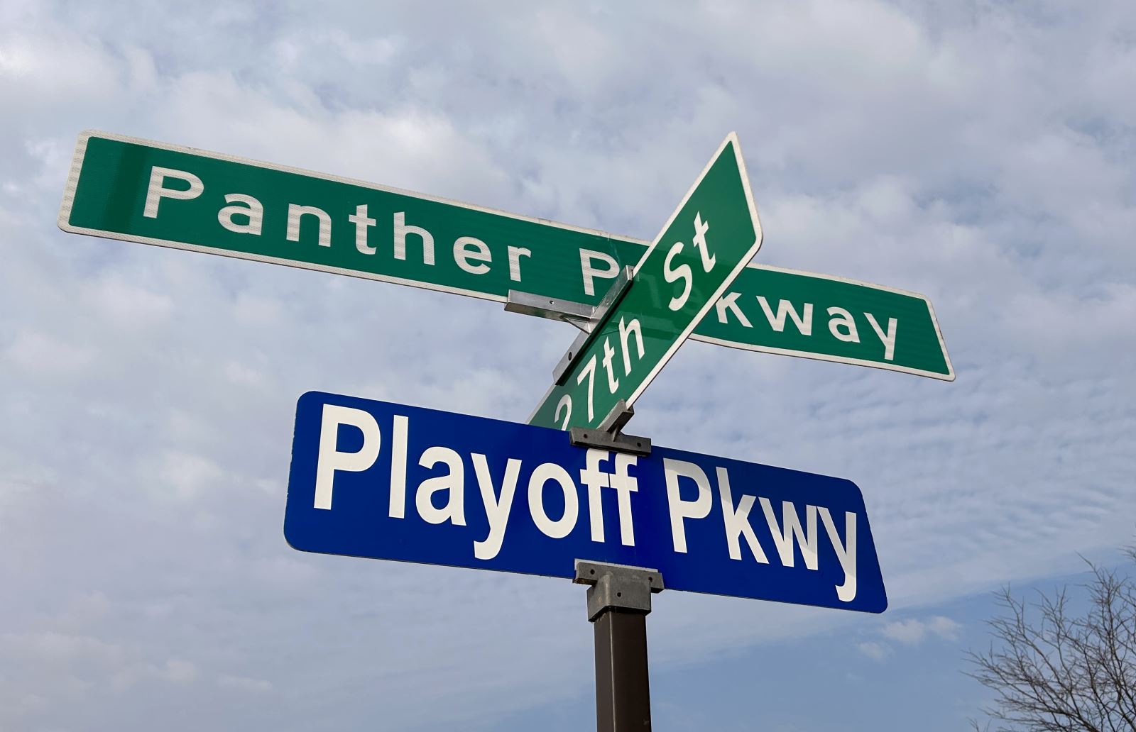 Playoff Parkway Sign